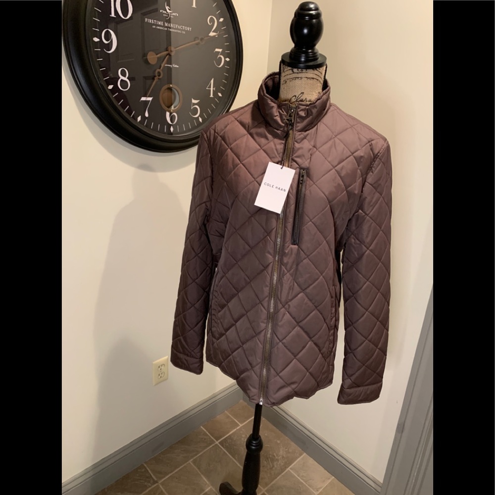 COLE HAAN QUILTED NYLON JACKET NWT